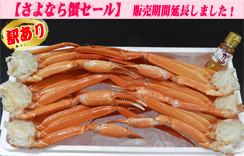 【訳あり】ゆでトゲずわいがに足だけ 10肩入 Mｻｲｽﾞ かに酢1本付