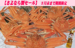 地物（ゆで）若松葉がに（水がに）10枚入
