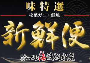 味特選　松葉ガニ・鮮魚　新鮮便　株式会社マル海渡辺水産