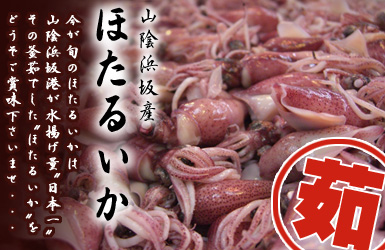 春の訪れを告げる　旬の（ゆで）ホタルイカはコチラから